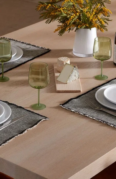 Lsa Arc Contrast Set Of 4 Wine Glasses In Green