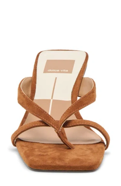 Dolce Vita Brevel Kitten Heel Flip Flop In Brown