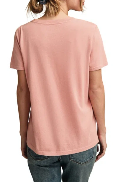 Lucky Brand Botanical Floral Cotton Graphic T-shirt In Pink