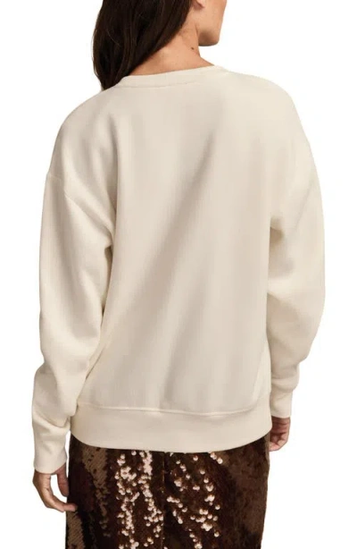 Lucky Brand Valentine Heart Crewneck Sweatshirt In Neutral