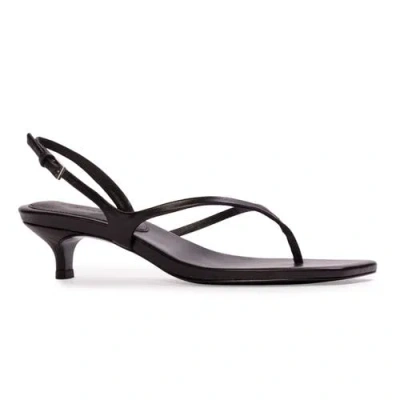 Black Suede Studio Mehak 35 Leather Sandal In Black