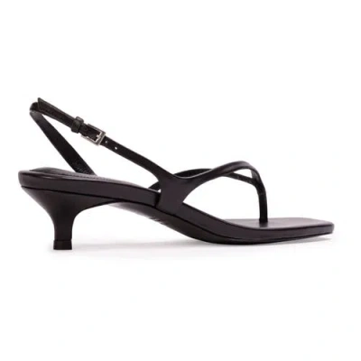 Black Suede Studio Mehak 35 Leather Sandal In Black