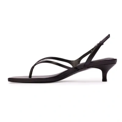 Black Suede Studio Mehak 35 Leather Sandal In Black