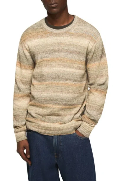 Lucky Brand Space Dye Cotton Blend Crewneck Sweater In Multi