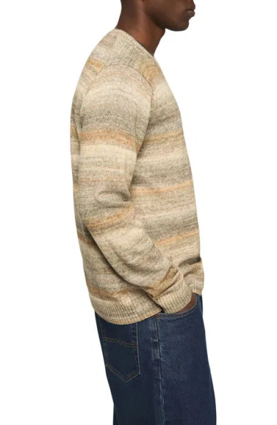 Lucky Brand Space Dye Cotton Blend Crewneck Sweater In Multi