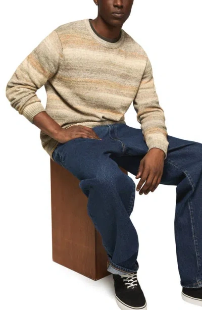 Lucky Brand Space Dye Cotton Blend Crewneck Sweater In Multi