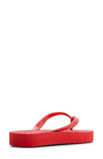 Roxy Beach Up Platform Flip Flop In Red