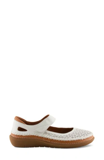 Spring Step Janah Mary Jane Sneaker In White