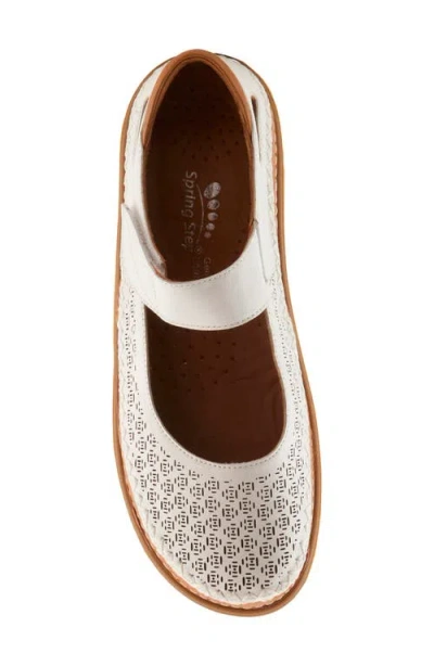 Spring Step Janah Mary Jane Sneaker In White