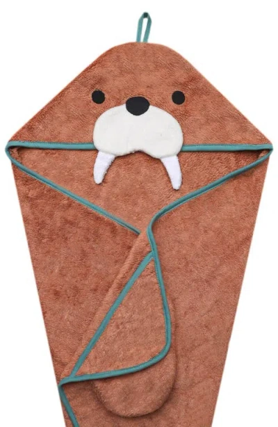 Copper Pearl Wally Character Hooded Towel In Brown