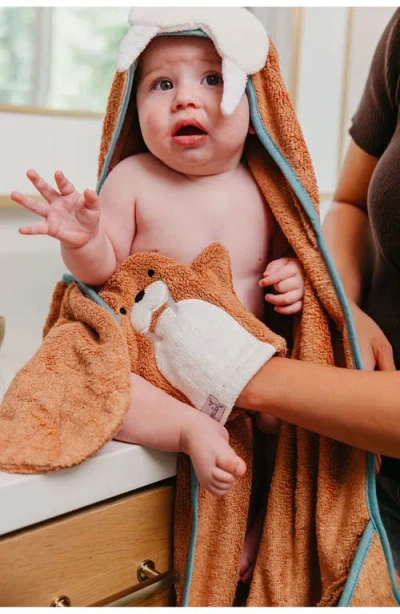 Copper Pearl Wally Character Hooded Towel In Brown