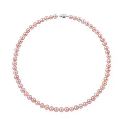 Belacqua Natural White Cultured Freshwater Pearl Strand Necklace In Sterling Silver In White