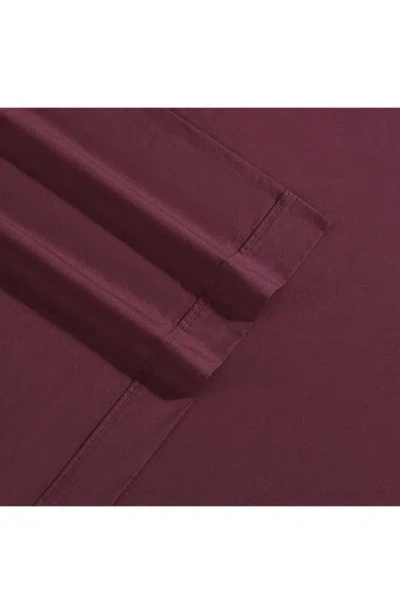 Calvin Klein Garment Washed Cotton Percale 200 Thread Coutn Sheet Set In Red