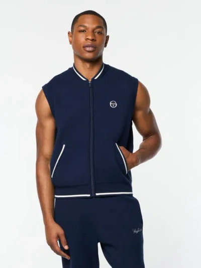 Sergio Tacchini Enzo Knit Vest In Blue