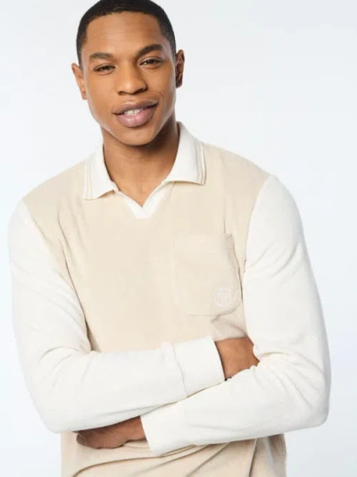 Sergio Tacchini Alvar Long Sleeve Polo In Gray