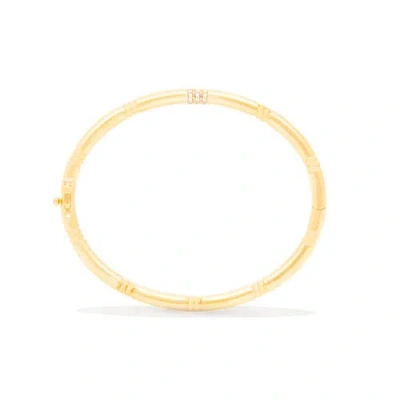 Campbell + Charlotte Crew Bangle Bracelet In Gold