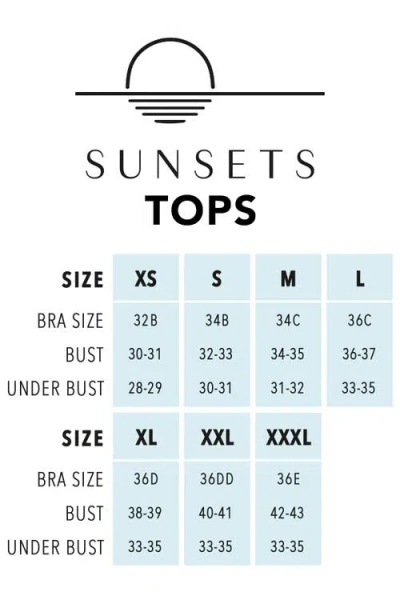 Sunsets Lyla Bralette Bikini Swimsuit Top In Multi