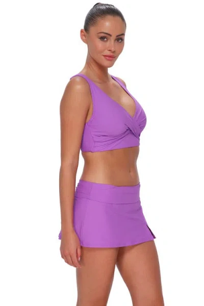 Sunsets Elsie Bikini Swimsuit Top In Purple