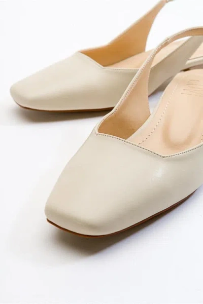 Prologue Shoes State Round Toe Slingback Pump In Neutral