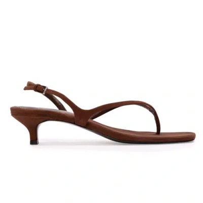 Black Suede Studio Mehak 35 Suede Sandal In Brown