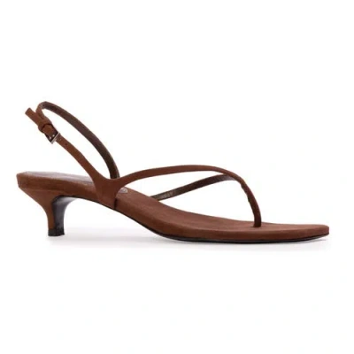 Black Suede Studio Mehak 35 Suede Sandal In Brown