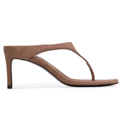 Black Suede Studio Laurel 65 Suede Mule In Brown