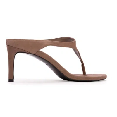 Black Suede Studio Laurel 65 Suede Mule In Brown