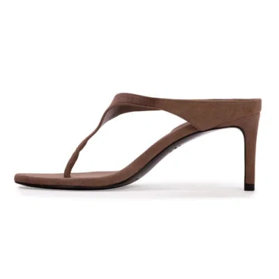 Black Suede Studio Laurel 65 Suede Mule In Brown