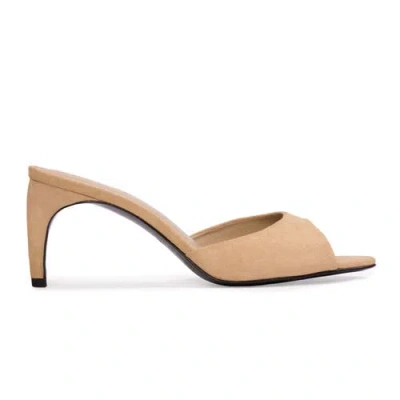 Black Suede Studio Jazz 70 Suede Mule In Neutral
