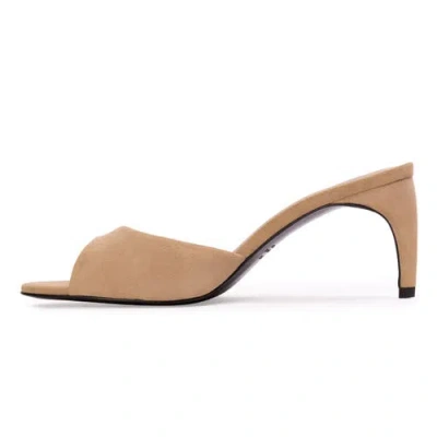 Black Suede Studio Jazz 70 Suede Mule In Neutral