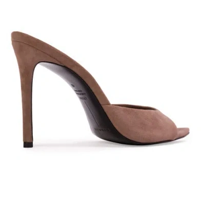 Black Suede Studio Brea Suede Mule In Multi