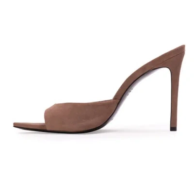 Black Suede Studio Brea Suede Mule In Multi