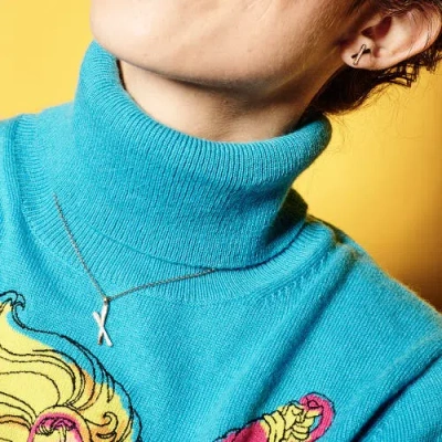 Toolally Snow Kiss Pendant Necklace In Silver