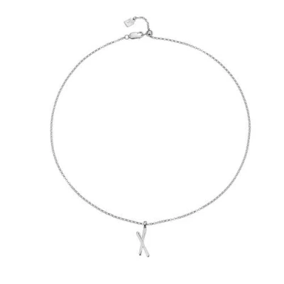 Toolally Snow Kiss Pendant Necklace In Silver