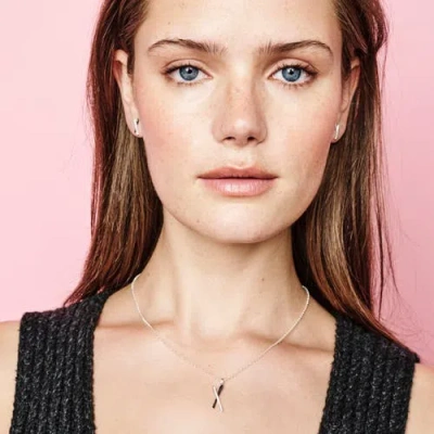 Toolally Snow Kiss Pendant Necklace In Metallic