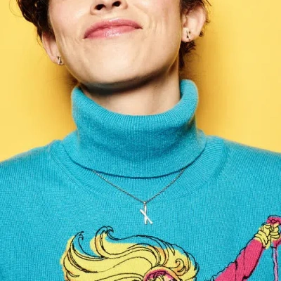 Toolally Snow Kiss Pendant Necklace In Metallic