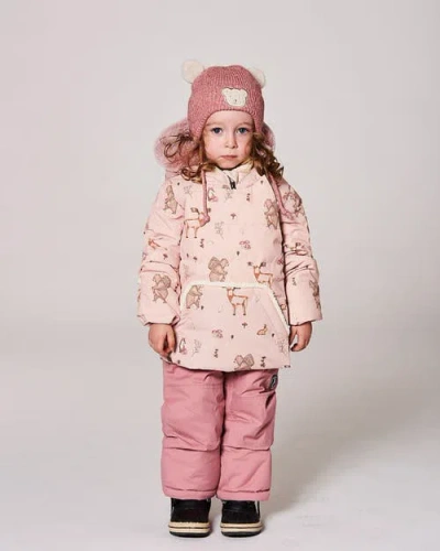 Deux Par Deux Lined Winter Knit Hat With Ear Flaps In Pink