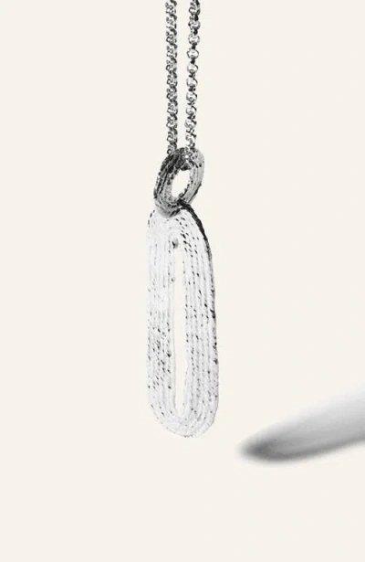 Cog Ponder Necklace / 925 Sterling Silver In Silver