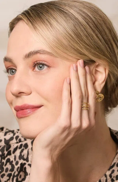 Cog Trio Ring / 925 Sterling Silver In Silver