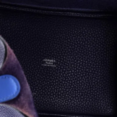 Pre-owned Hermes  Hermes Eclat Picotin Lock Bag Clemence With Swift Pm In Blue