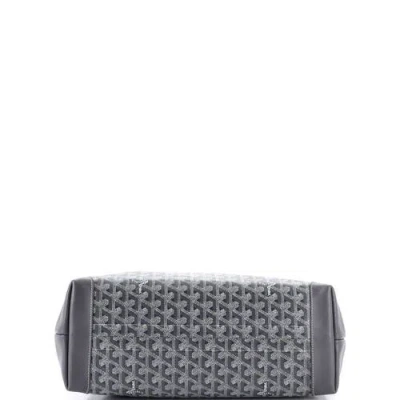 Pre-owned Goyard  Goyard Bellechasse Bag Coated Canvas Pm In Gray