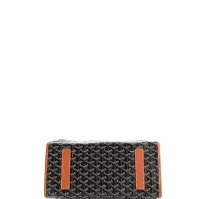 Pre-owned Goyard  Goyard Saint Leger Briefcase Backpack Coated Canvas In Brown