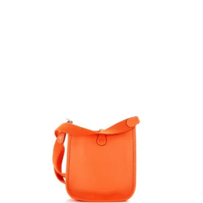 Pre-owned Hermes  Hermes Evelyne Bag Gen Iii Clemence Tpm In Neutral