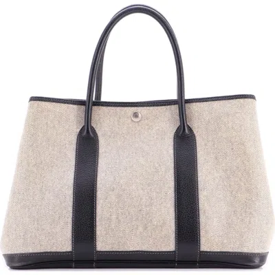 Pre-owned Hermes  Hermes Garden Party Tote Toile And Leather 36 In Multi