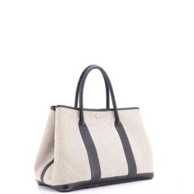 Pre-owned Hermes  Hermes Garden Party Tote Toile And Leather 36 In Multi