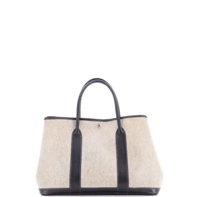 Pre-owned Hermes  Hermes Garden Party Tote Toile And Leather 36 In Multi