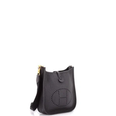 Pre-owned Hermes  Hermes Evelyne Bag Gen Iii Clemence Tpm In Black