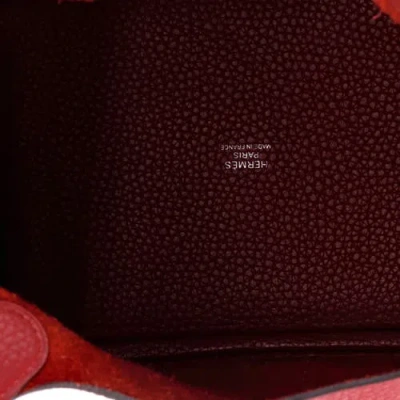 Pre-owned Hermes  Hermes Picotin Lock Bag Clemence Pm In Red