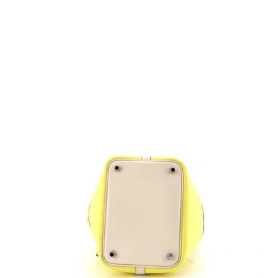 Pre-owned Hermes  Hermes Cargo Picotin Lock Bag Canvas And Swift Pm In Gold