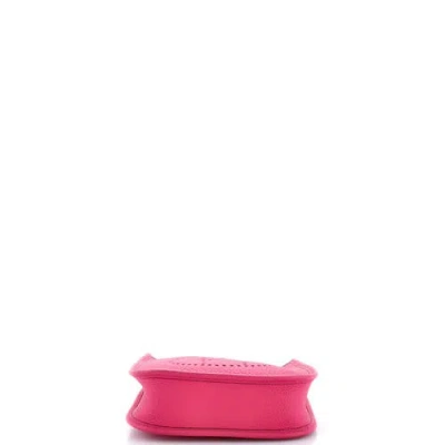 Pre-owned Hermes  Hermes Evelyne Bag Gen Iii Clemence Tpm In White